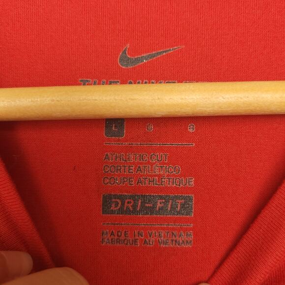 Ohio State Buckeyes Nike Men's Dri-Fit T-Shirt Size Large Red - Picture 5 of 14